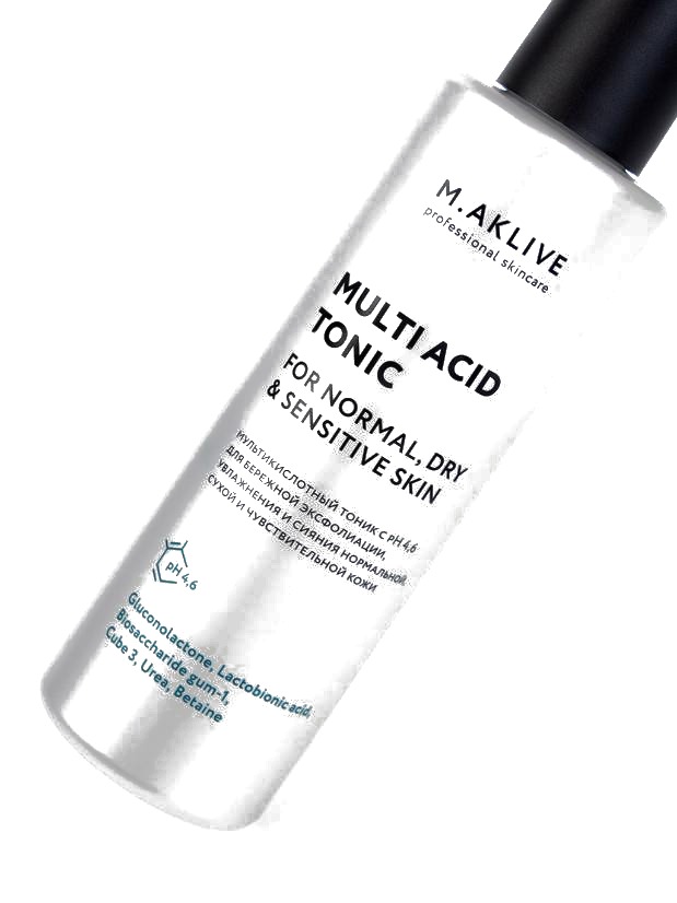 Мультикислотный тоник для нормальной, сухой и чувствительной кожи
