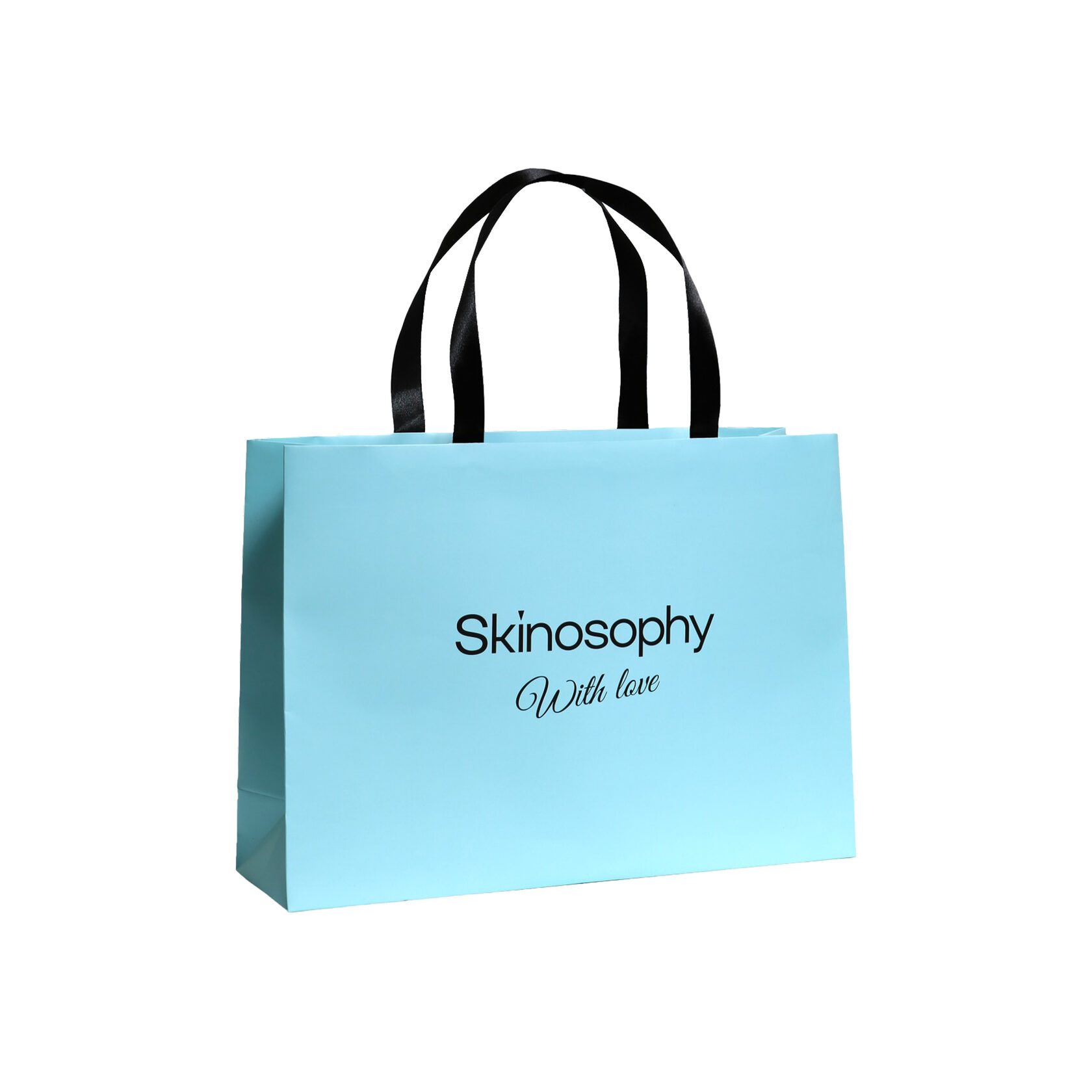 Пакет подарочный бирюзовый